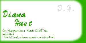 diana hust business card